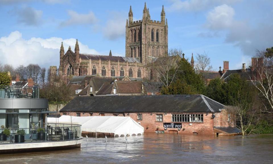 Flooding from the River Wye in Hereford