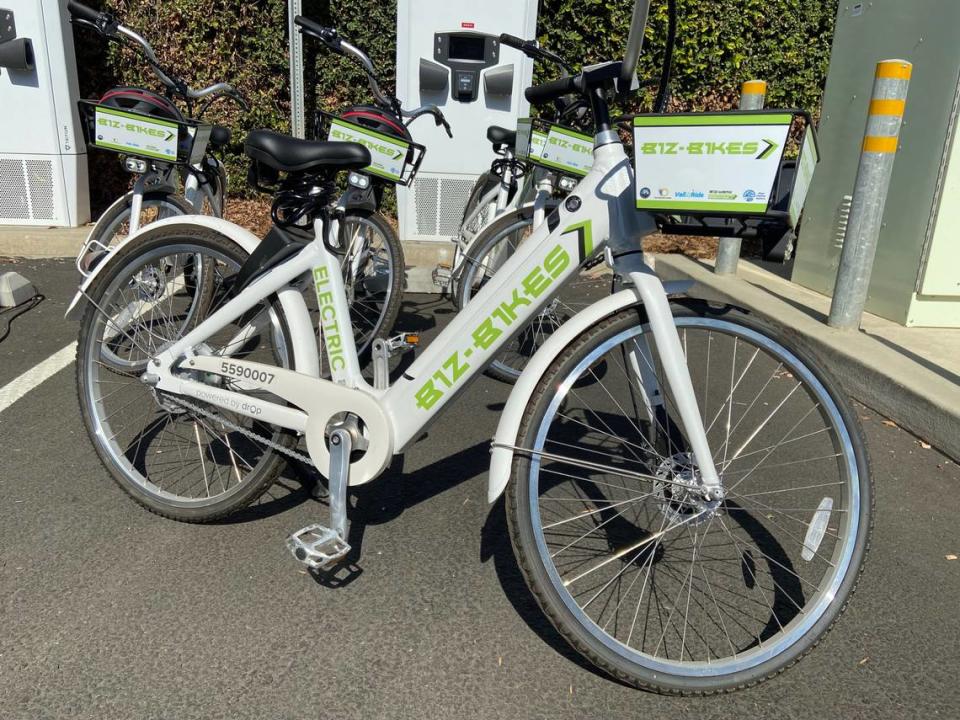 These e-bikes are among a fleet of 200 that are available for loan to southwest and downtown Fresno residents through the Clean Shared Mobility Network.