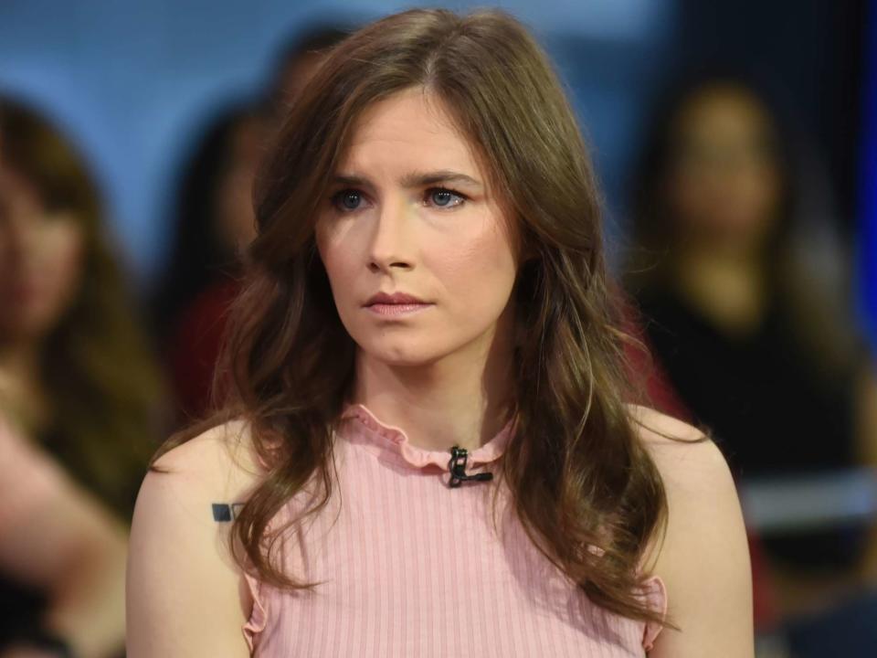 <p>Paula Lobo/Disney General Entertainment Content/Getty</p> Amanda Knox on 