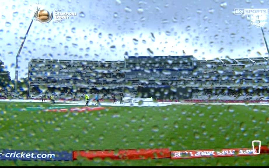 Rain at Edgbaston - Credit: Sky Sports