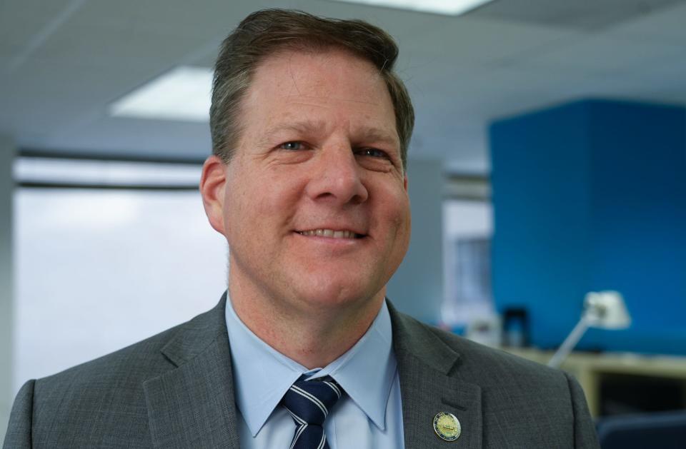 March 16, 2023; Washington, DC, USA; Republican Gov. Chris Sununu has been eyeing a campaign launch in the upcoming 2024 presidential election. Mandatory Credit: Megan Smith-USA TODAY