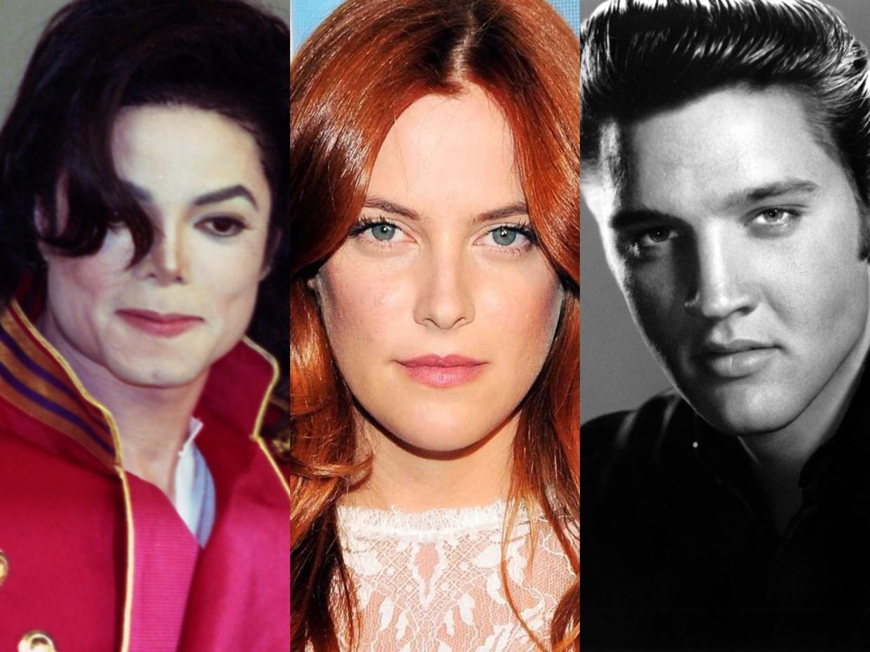 Michael Jackson, Riley Keough, and Elvis Presley