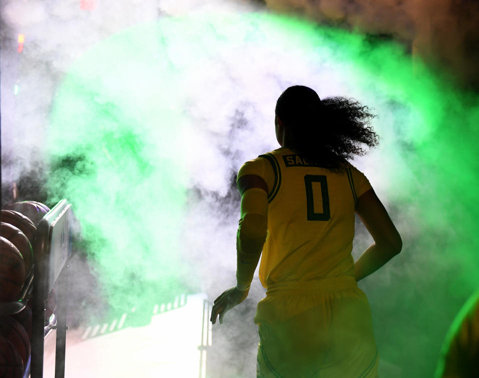 Im März spielte Satou Sabally noch für die Oregon Ducks. (Bild: Getty Images)