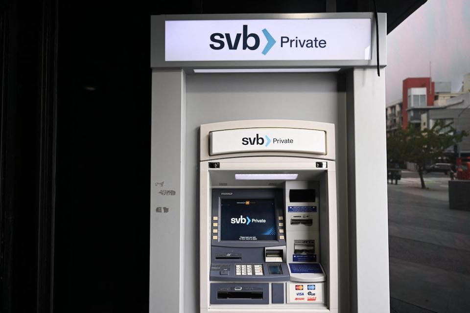 Silicon Valley Bank’s collapse could lead to tighter regulations. <a href="https://www.gettyimages.com/detail/news-photo/the-svb-private-logo-is-displayed-on-an-atm-outside-of-a-news-photo/1248916556" rel="nofollow noopener" target="_blank" data-ylk="slk:Patrick T. Fallon/AFP via Getty Images;elm:context_link;itc:0;sec:content-canvas" class="link ">Patrick T. Fallon/AFP via Getty Images</a>