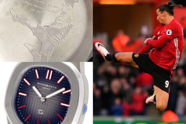 Création unique au monde, une montre inspirée de Zlatan Ibrahimovic est à vendre un peu plus de 12 000€.