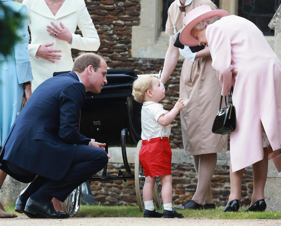 At Princess Charlotte’s christening in July 2015. (Photo by Chris Jackson/Getty Images)