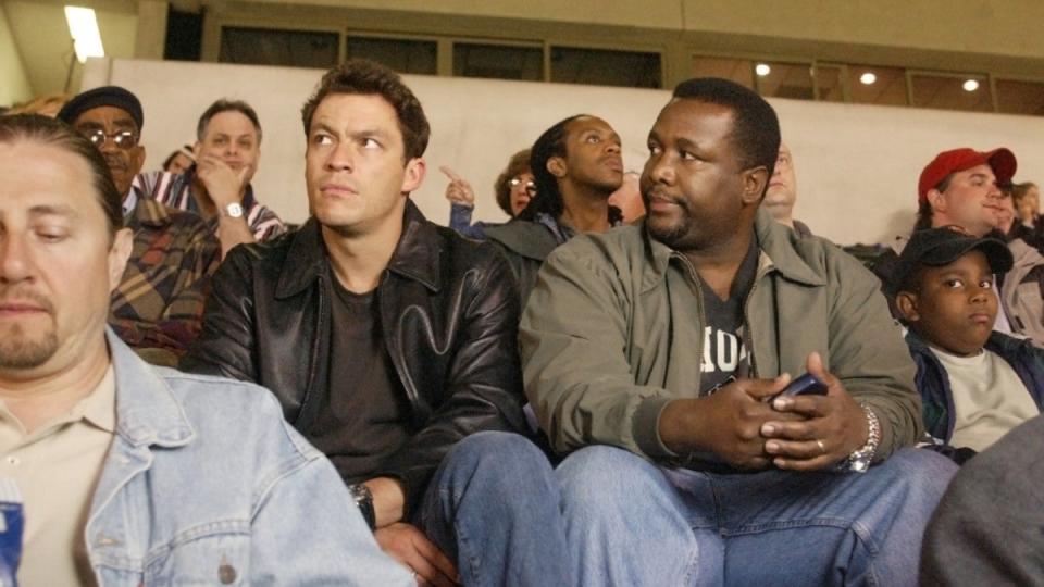 Double act: Dominic West and Wendell Pierce as McNulty and Bunk in ‘The Wire’ (HBO)