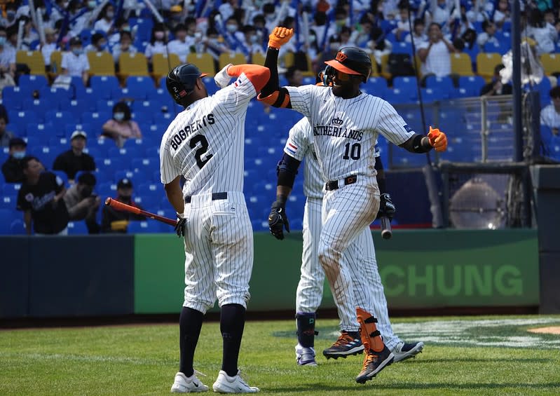 Xander Bogaerts（圖左）、Jurickson Profar。（悍創提供）