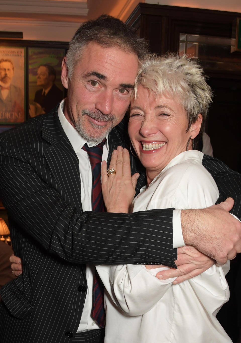 Husband and wife team Dame Emma Thompson and Greg Wise had time for a laugh (Dave Benett)