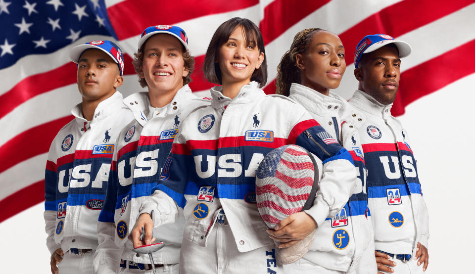 Team USA's outfits during the closing ceremony. (Courtesy of Ralph Lauren) 