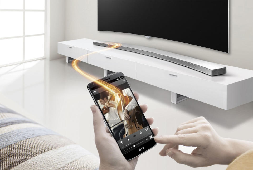 LG curved sound bar