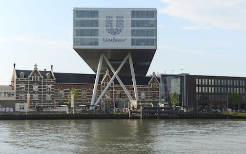 Unilever headquarters in Rotterdam - Credit: &nbsp;JOHN THYS/AFP