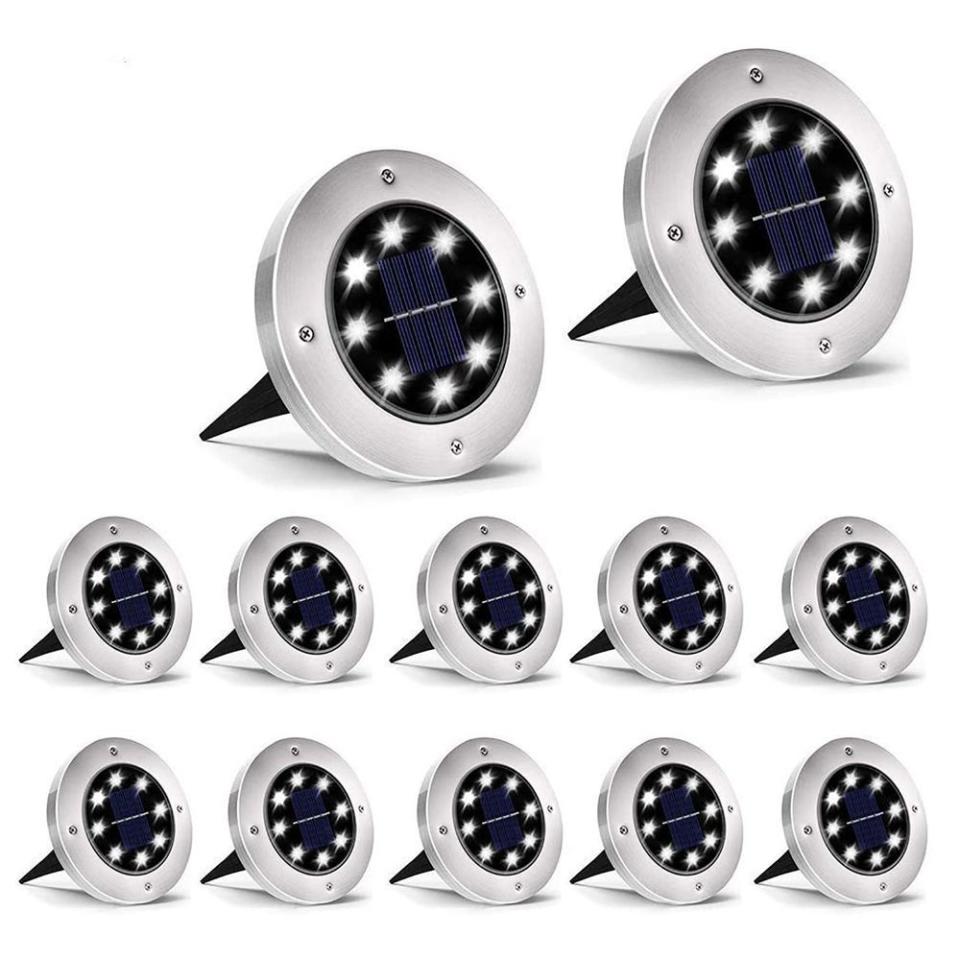 1) Solar Ground Lights (Set of 12)