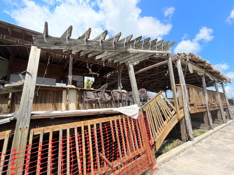 Everglades City's old Railroad Depot building has been sitting in disrepair for eight years. Mayor Howie Grimm Jr. and city council members want action now; owner Bill Odrey says he is determined to save the building but need money and time.