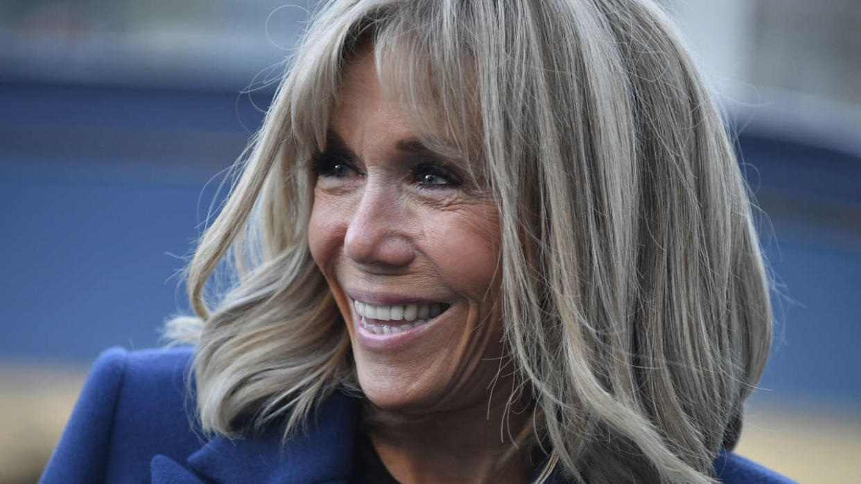 Brigitte Macron à l’hôpital Robert Debré de Paris, le 24 février.