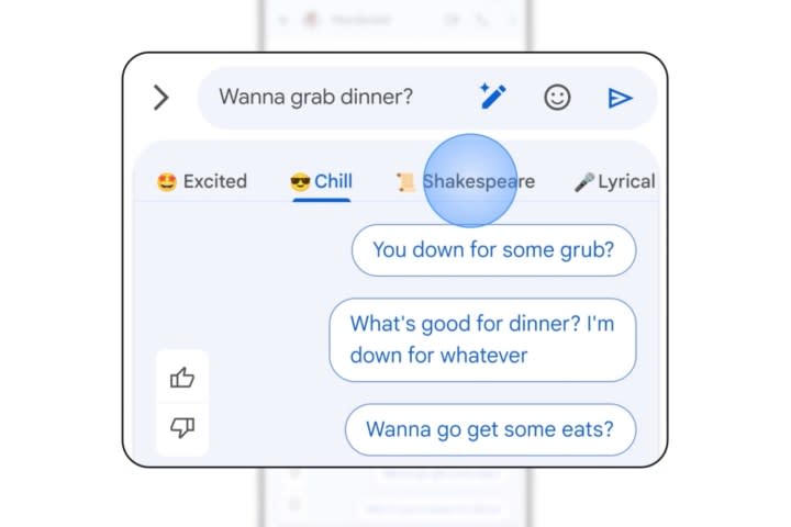 Magic Compose AI feature in Google Messages.