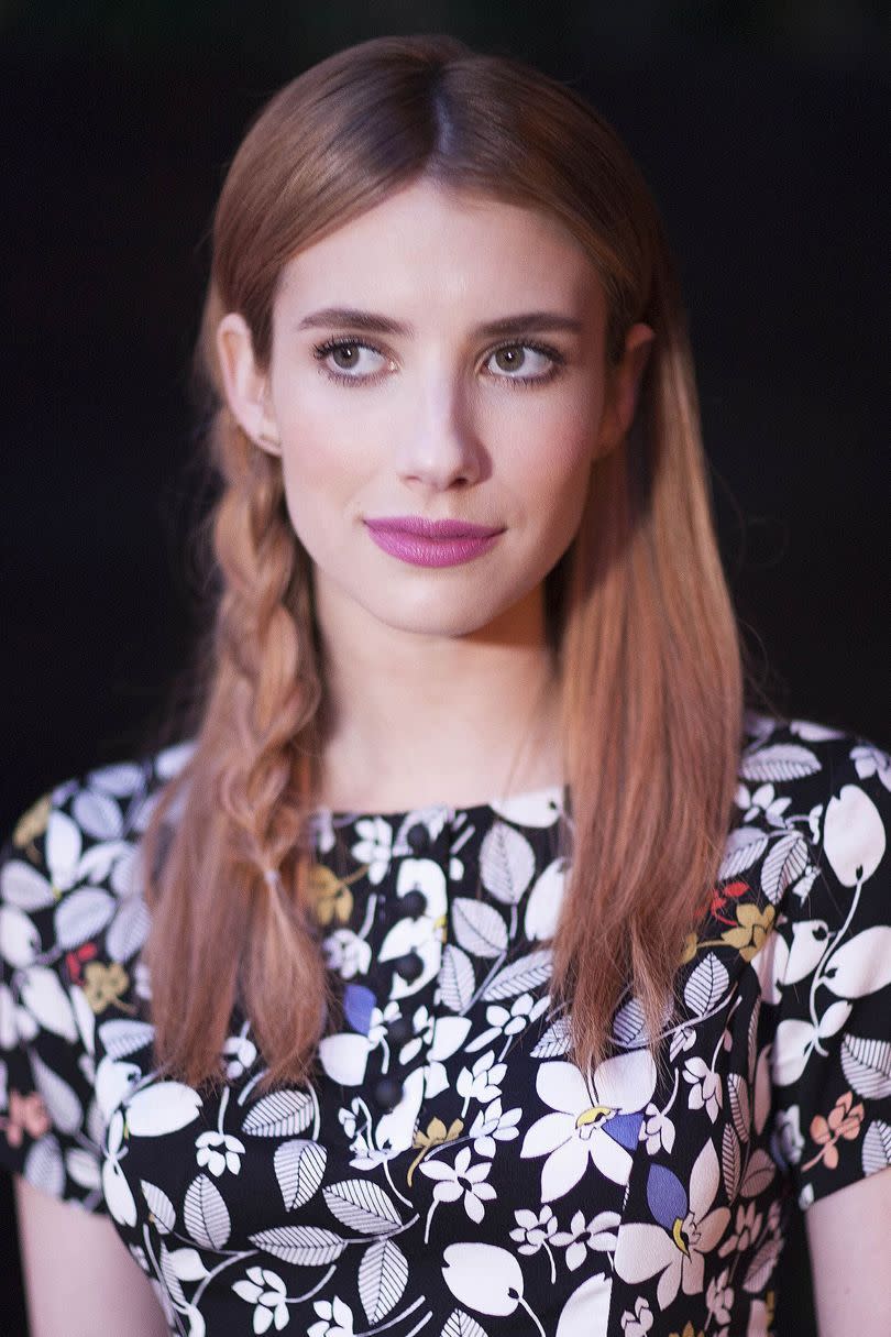 <p>Effortless, pretty, delicate, it's safe to say we're a bit obsessed with Emma Roberts loose side plait.</p>