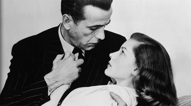 Picture with Humphrey Bogart. Photo: Getty