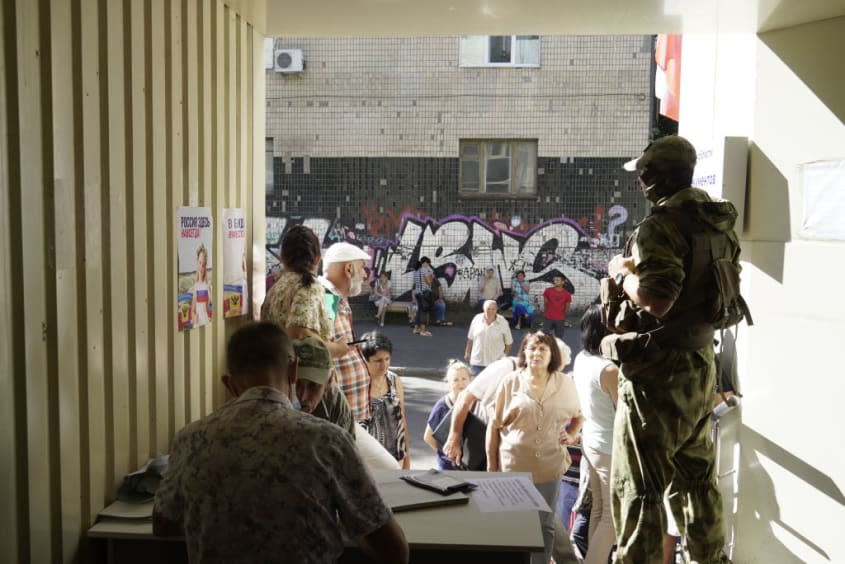 Russian soldiers in Kherson