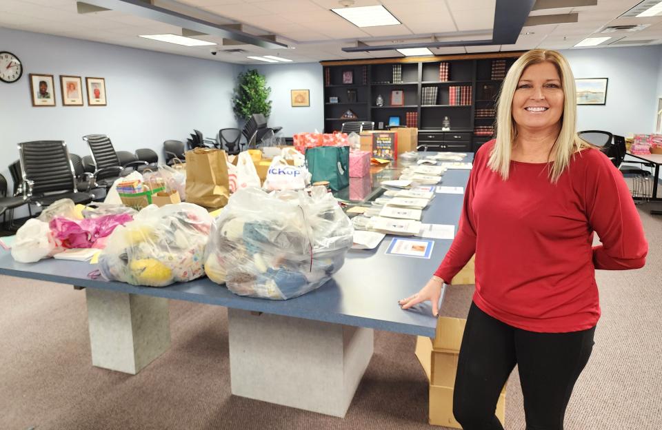 RC Children Services & Mansfield United Lions Club’s Valentine Card Drive surpassed last year’s total of 4,700 items. This year’s collection is 8,156. The project was created to show foster youths love with Valentine’s Day cards, says Nikki Harless, director.