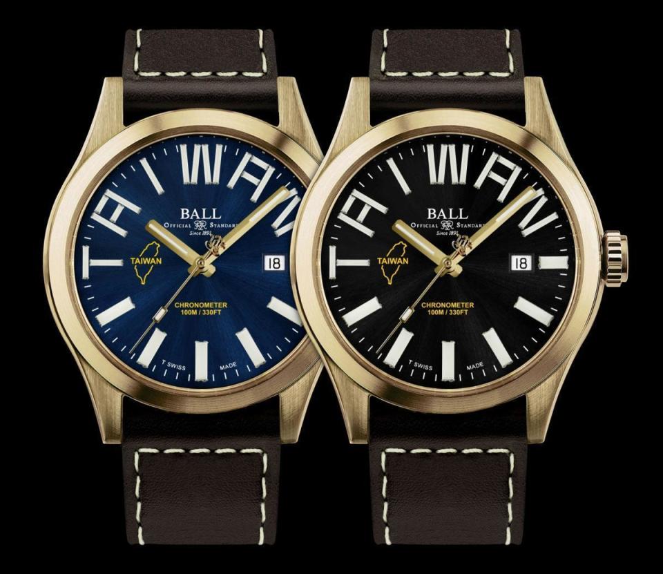 BALL Watch台灣專屬紀念腕錶 - Engineer III Teng Yung Locomotive限量系列青銅合金錶款，藍面、黑面各限量130只。