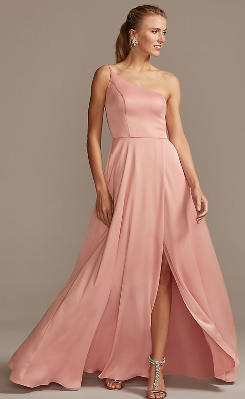 Crepe Back Satin Dress