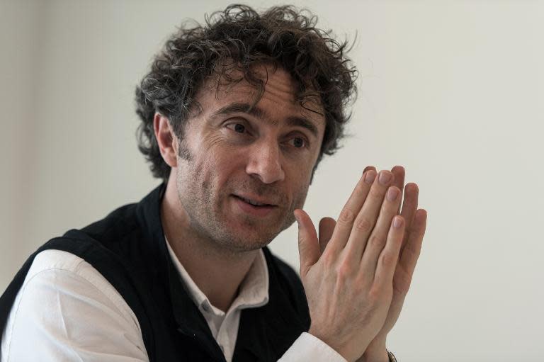 British designer Thomas Heatherwick during an interview with AFP on April 29, 2014