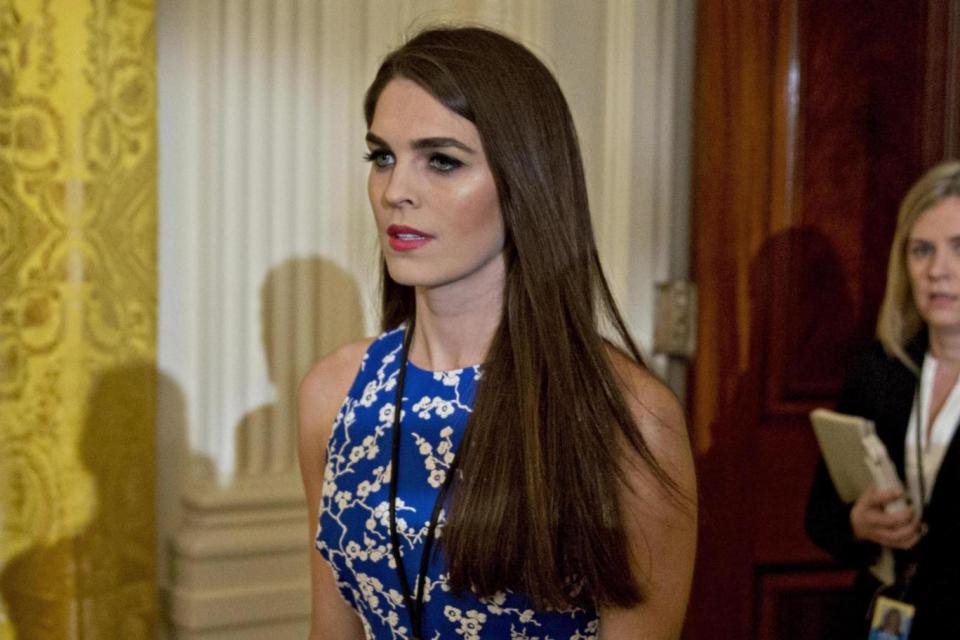 Hope Hicks: interim White House communications director (EPA)