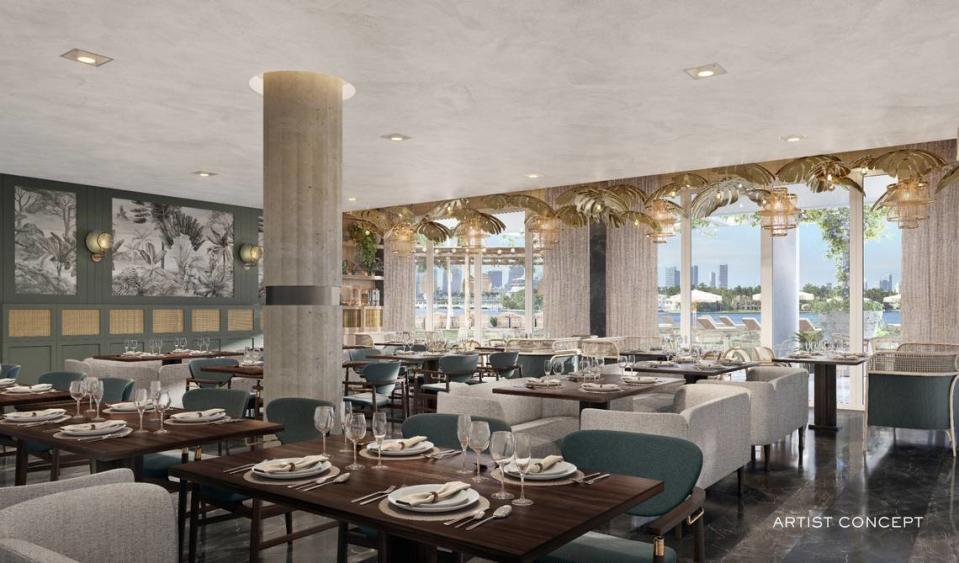 Want to dine indoors at the Mondrian South Beach? You can do that, too.