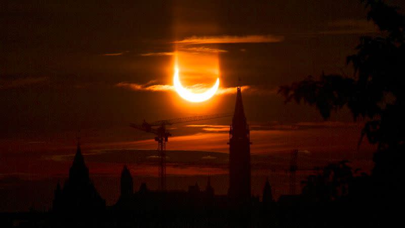 An annular solar eclipse in Ottawa.