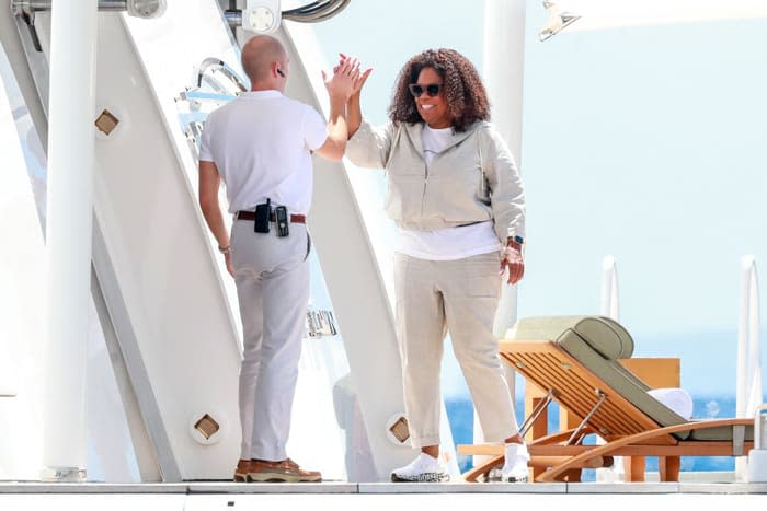 Oprah en el mar