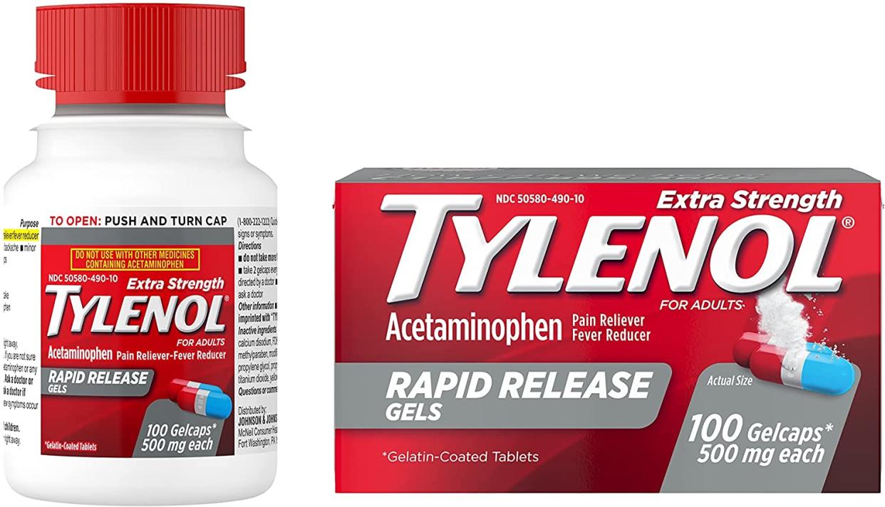 Take out fevers with Tylenol. (Photo: Amazon)