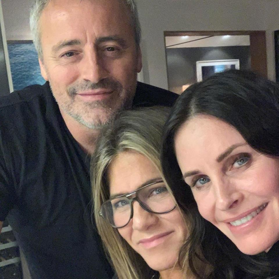 Matt LeBlanc, Courteney Cox, Jennifer Aniston, Friends, Reunion, Instagram