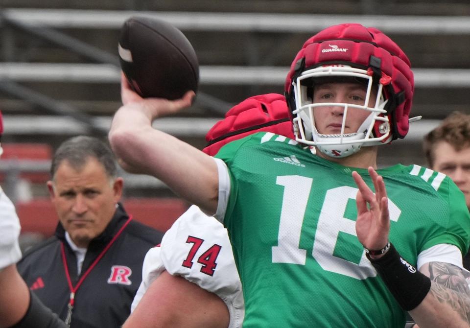 Rutgers is naming Athan Kaliakmanis its starting quarterback.