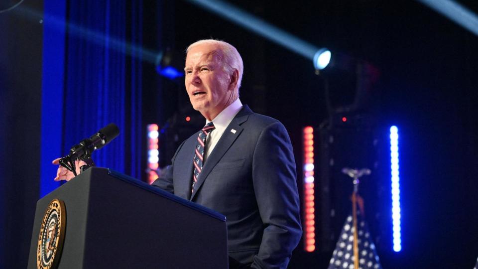 PHOTO: President Joe Biden speaks at Montgomery County Community College in Blue Bell, Pennsylvania, on January 5, 2024. (Mandel Ngan/AFP via Getty Images)