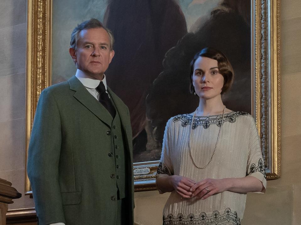 4178_D009_00427_RC
Hugh Bonneville stars as Robert Grantham and Michelle Dockery as Lady Mary in DOWNTON ABBEY: A New Era, a Focus Features release.  
Credit: Ben Blackall / Â© 2021 Focus Features, LLC
