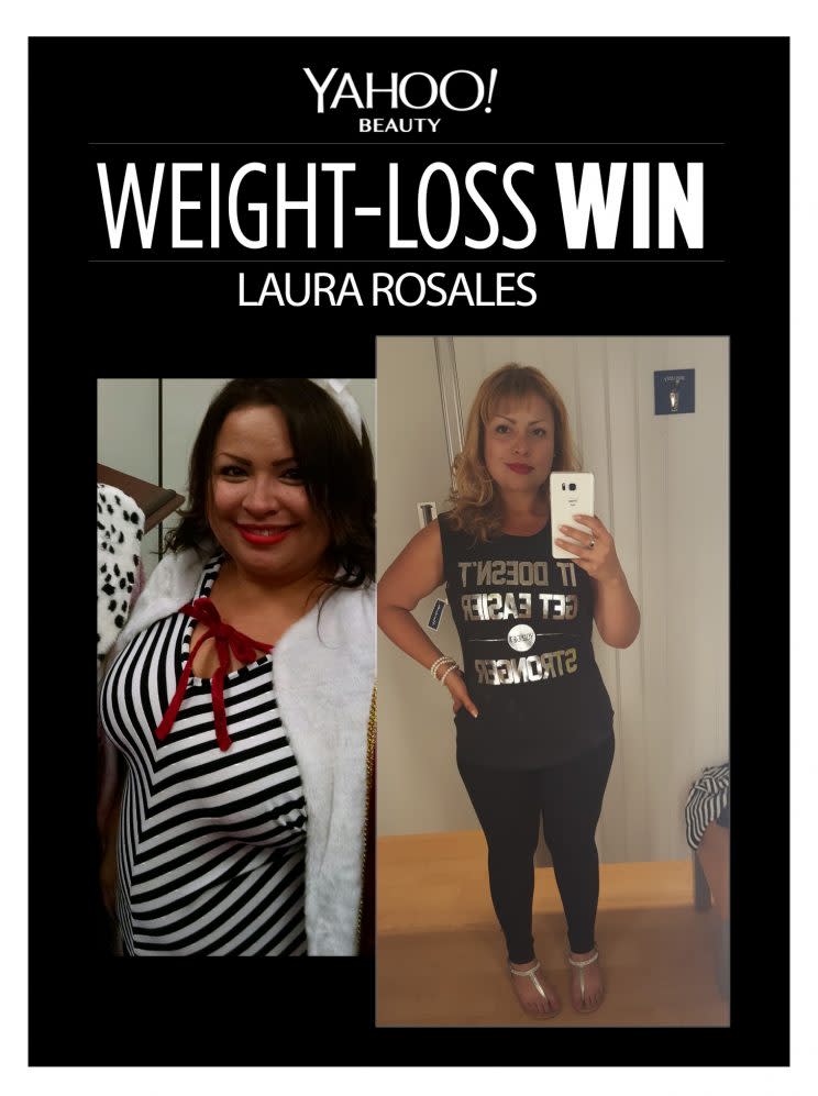 Laura Rosales lost 90 pounds. 