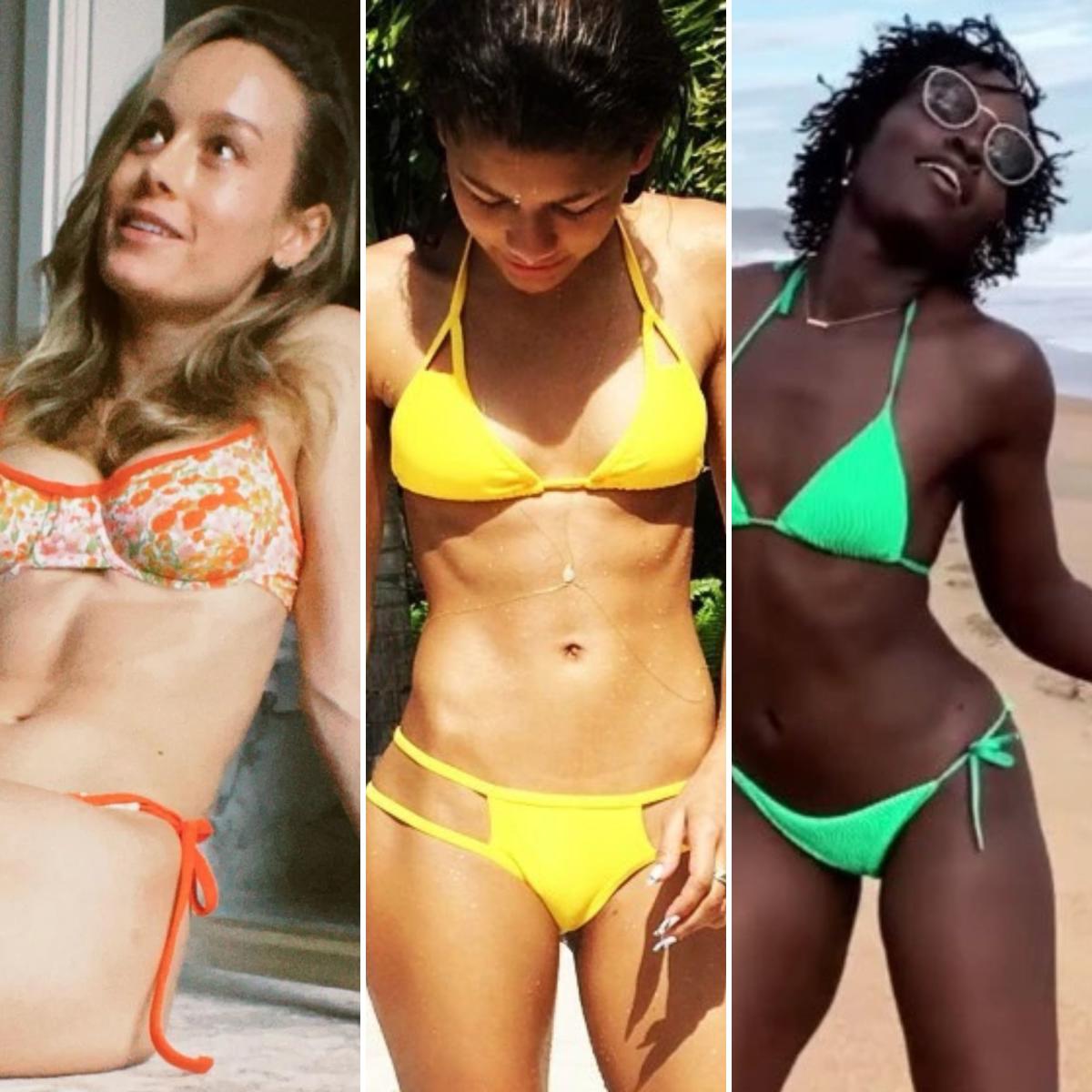 From Brie Larson To Zendaya See The Marvel Ladies Beautiful Bikini And Swimsuit Photo 2460