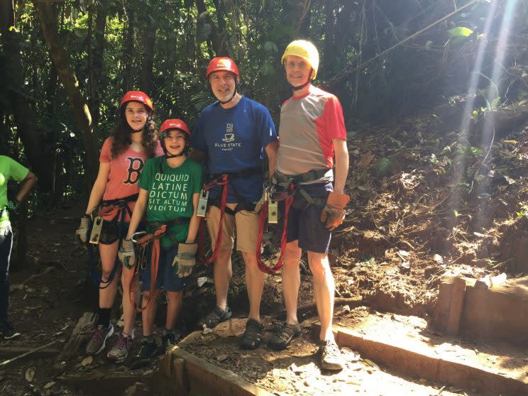 Jean Azar-Tanguay, left, with her family. (Photo: Courtesy Jean Azar-Tanguay)