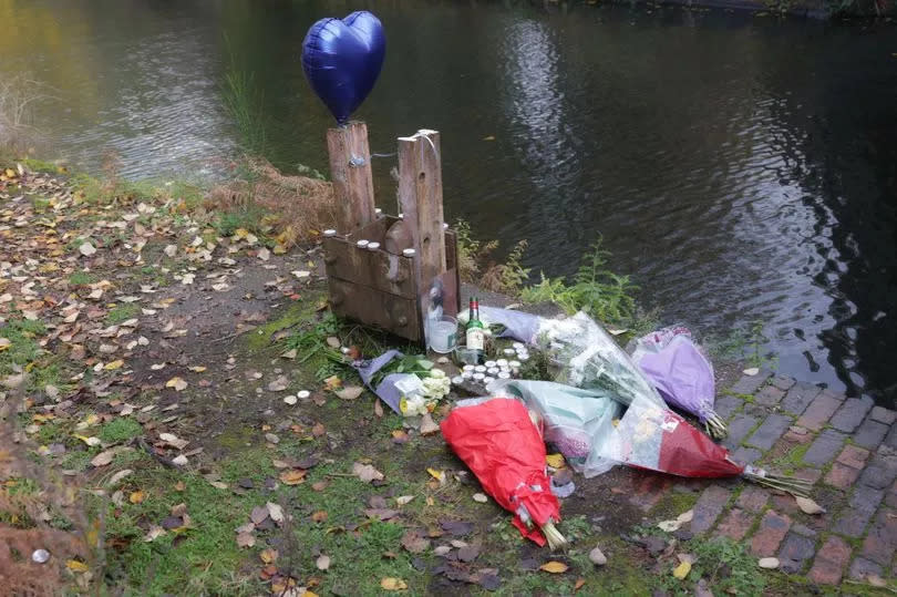 Tributes have been left near a canal in Ladywood -Credit:Nick Wilkinson/Birmingham Live