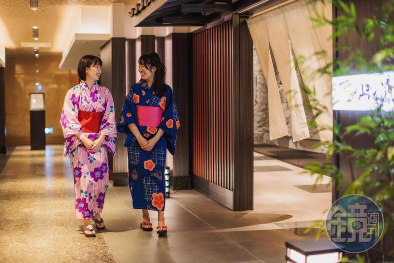 購買住房方案，飯店會準備和服供住客使用，猶如一秒到日本。 