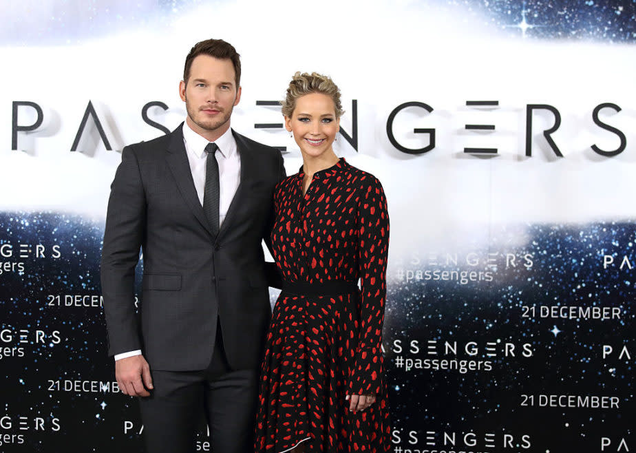 Chris Pratt still won’t let Jennifer Lawrence be in any of his photos and it’s getting out of control