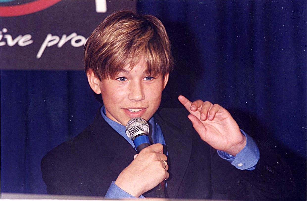 Jonathan Taylor Thomas durante ShoWest '96 en Las Vegas, Nevada, Estados Unidos. (Foto de Jeff Kravitz/FilmMagic, Inc)