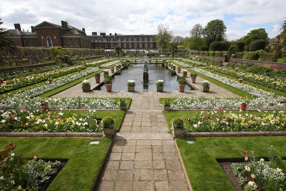 The garden commemorates the 20th anniversary of her death.