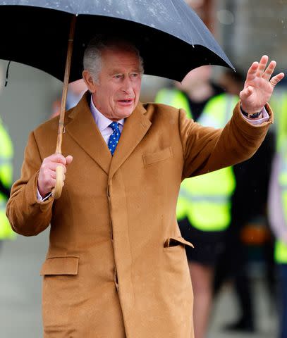 <p>Max Mumby/Indigo/Gett</p> King Charles at the launch of the The Coronation Food Project in Didcot, England on Nov. 14, 2023, his 75th birthday.