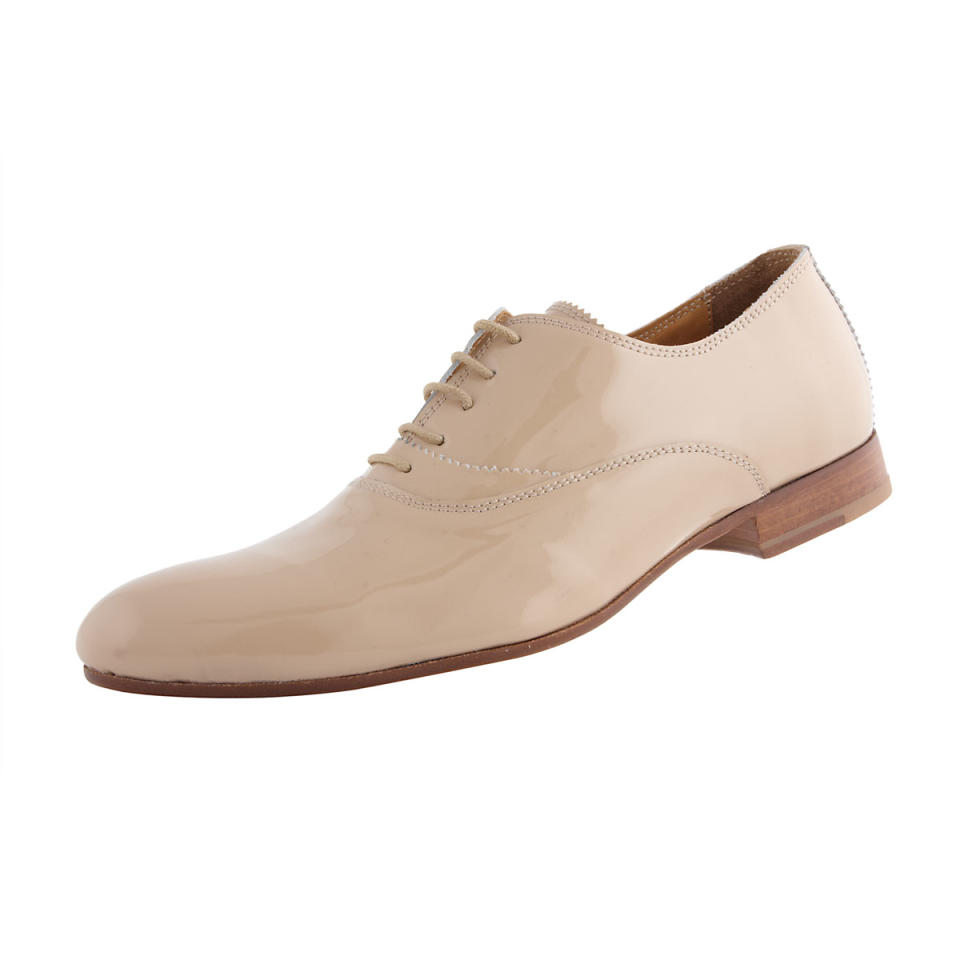 The Generic Man nude patent leather oxfords