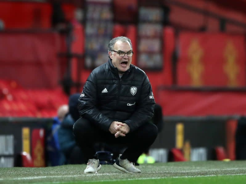 <p>Marcelo Bielsa on the touchline</p> (Getty Images)