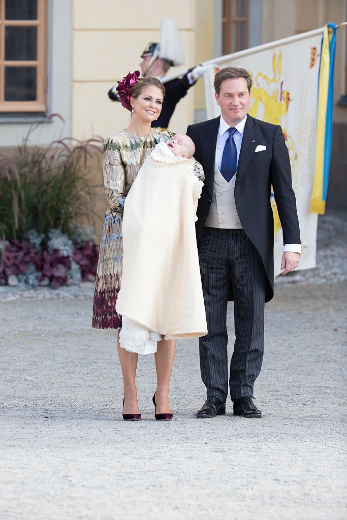 <p>Madeleine and Christopher's son Prince Nicolas was Christened in October 2015 at Drottningholm Palace Chapel in Stockholm.</p>