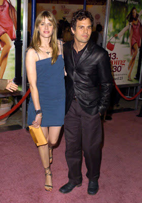 Sunrise Coigney and Mark Ruffalo at the L.A. premiere of Revolution Studios' 13 Going on 30