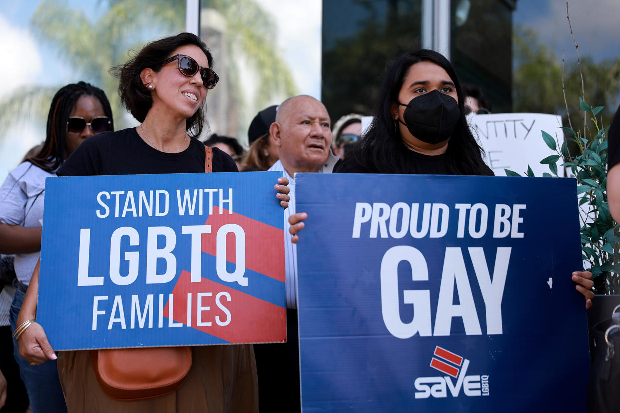 Floridians Protest Passage Of Controversial Parental Rights In Education Bill - Credit: Joe Raedle/Getty Images